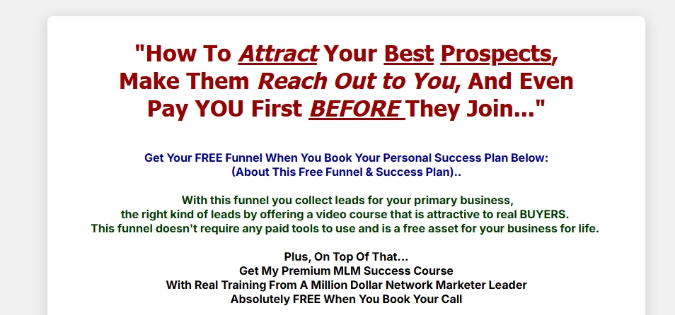 Justin Allen Hammonds - Minisite Design